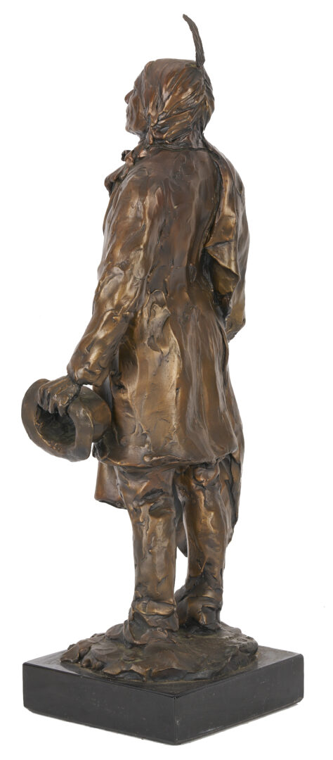 Lot 531: Glenna Goodacre Bronze, Spotted Tail Goes to Washington