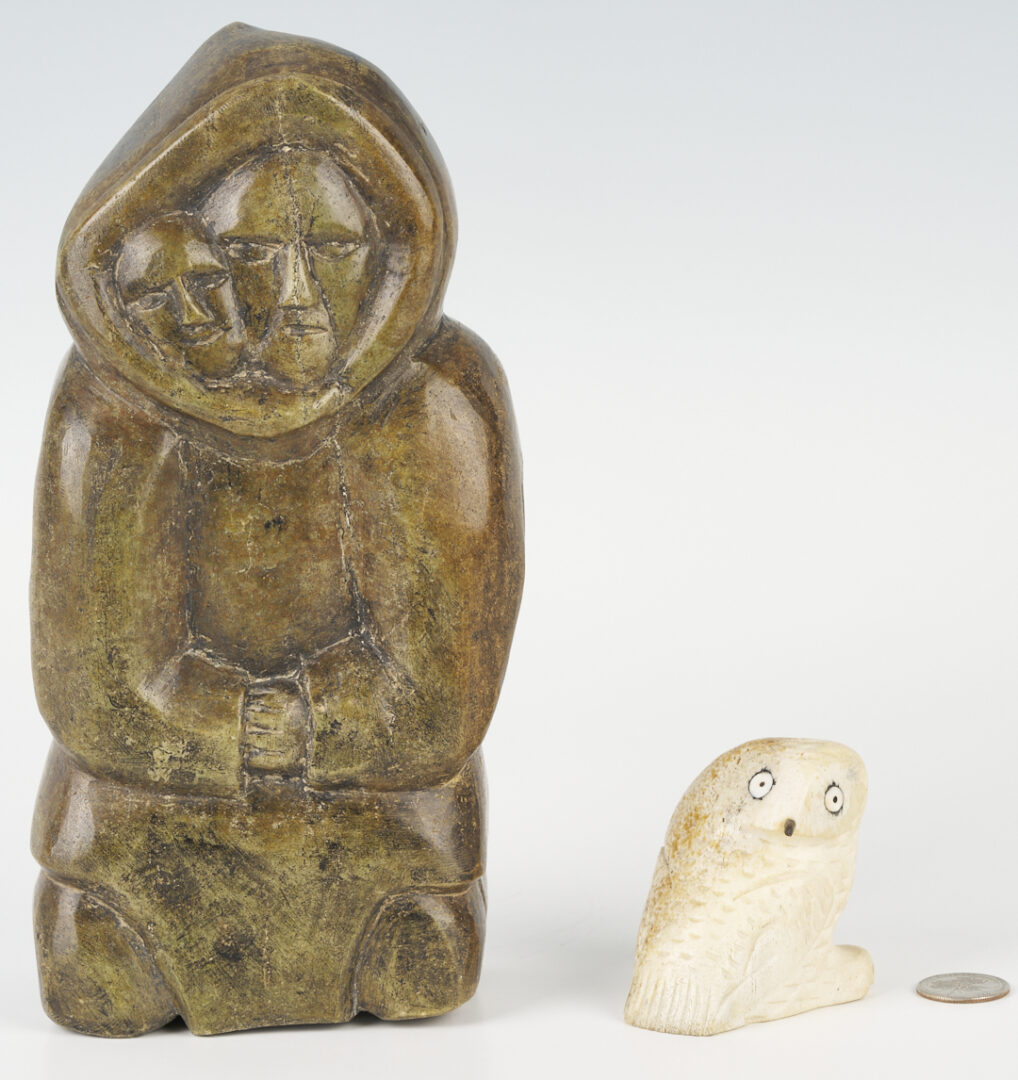 Lot 539: 2 Inuit Carved Sculptures