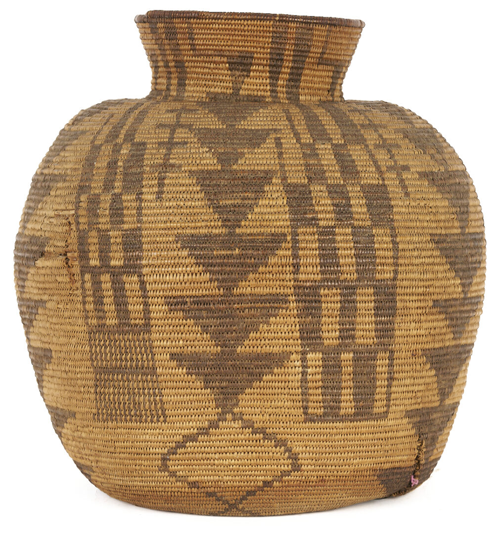 Lot 542: Large Native American Apache Olla Basket