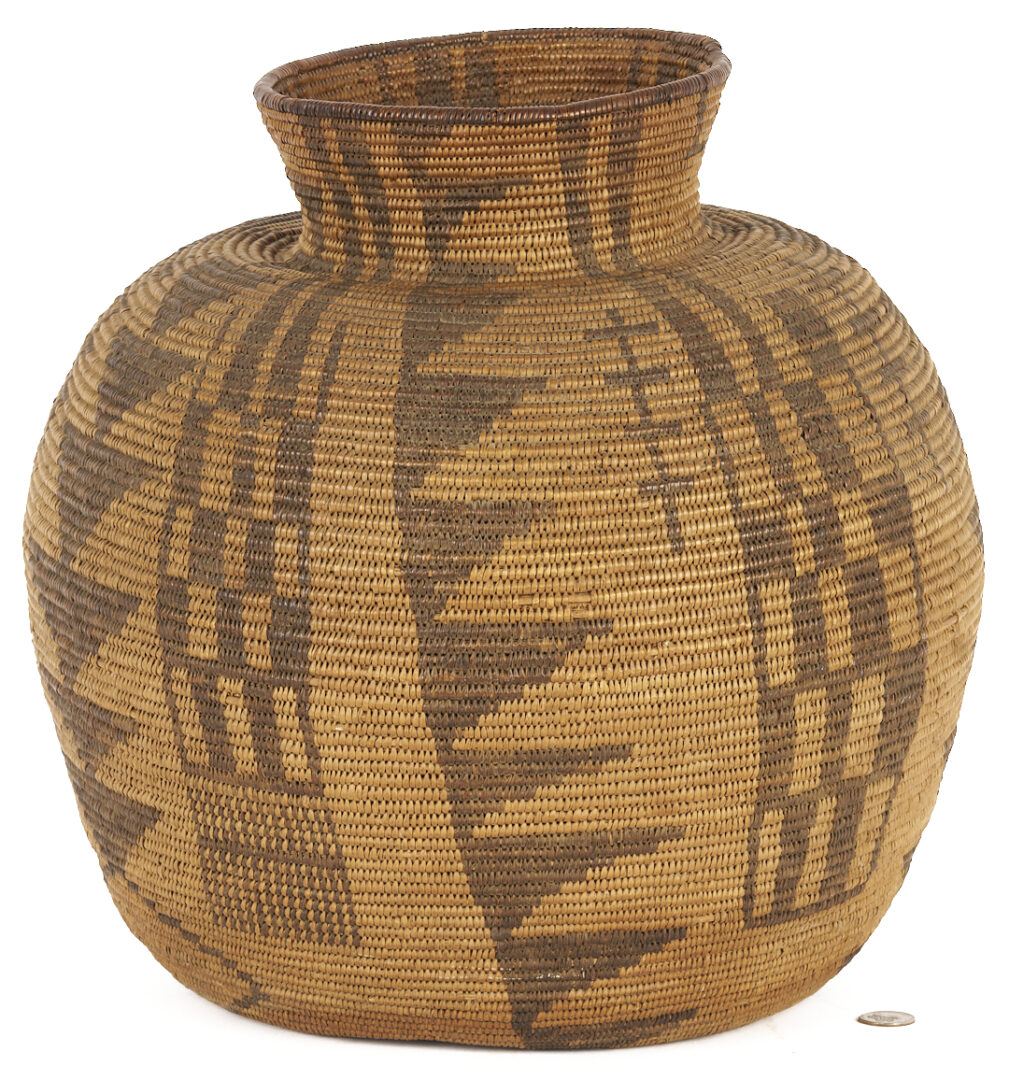 Lot 542: Large Native American Apache Olla Basket