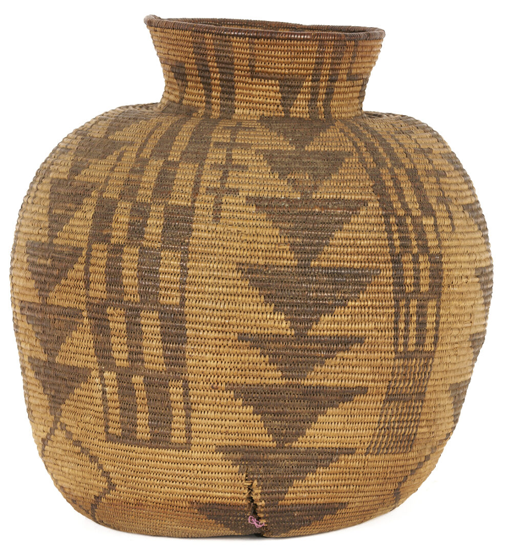 Lot 542: Large Native American Apache Olla Basket