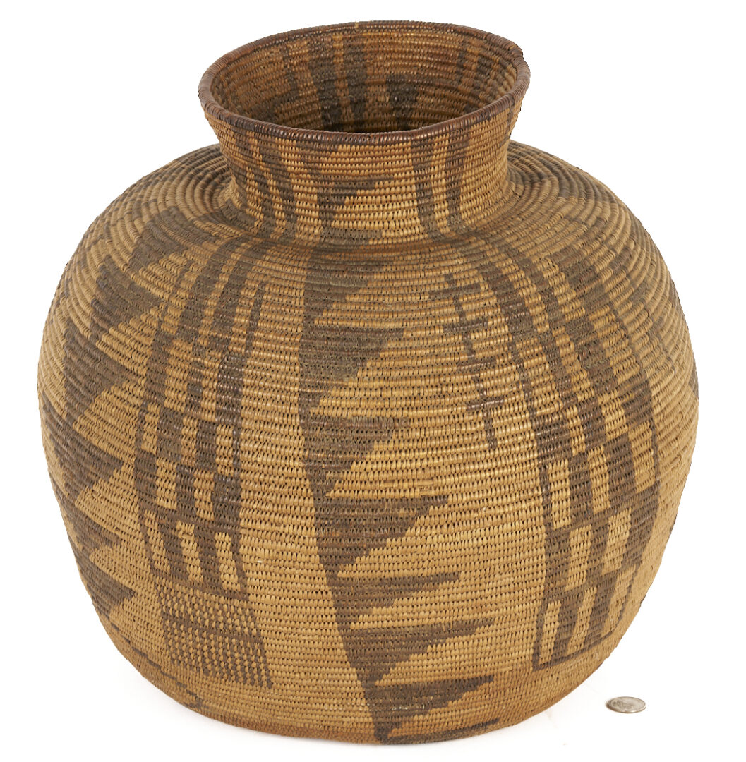 Lot 542: Large Native American Apache Olla Basket