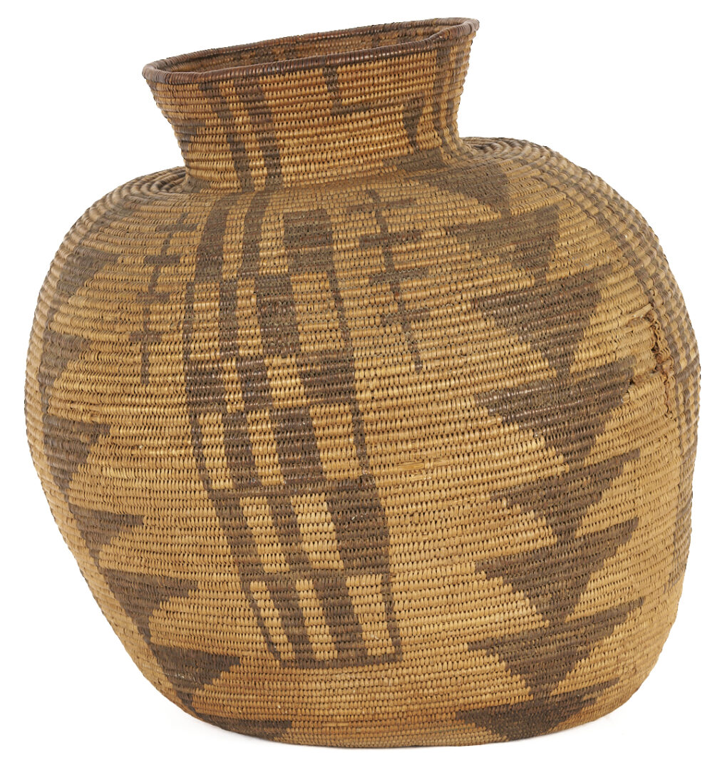 Lot 542: Large Native American Apache Olla Basket