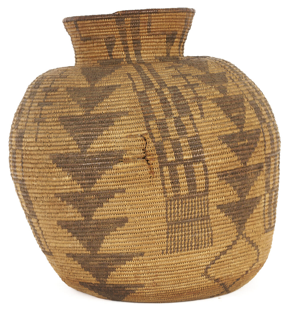 Lot 542: Large Native American Apache Olla Basket