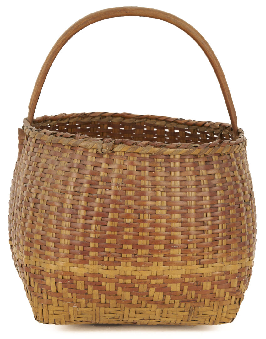 Lot 544: 2 Native American Cherokee Rivercane Baskets