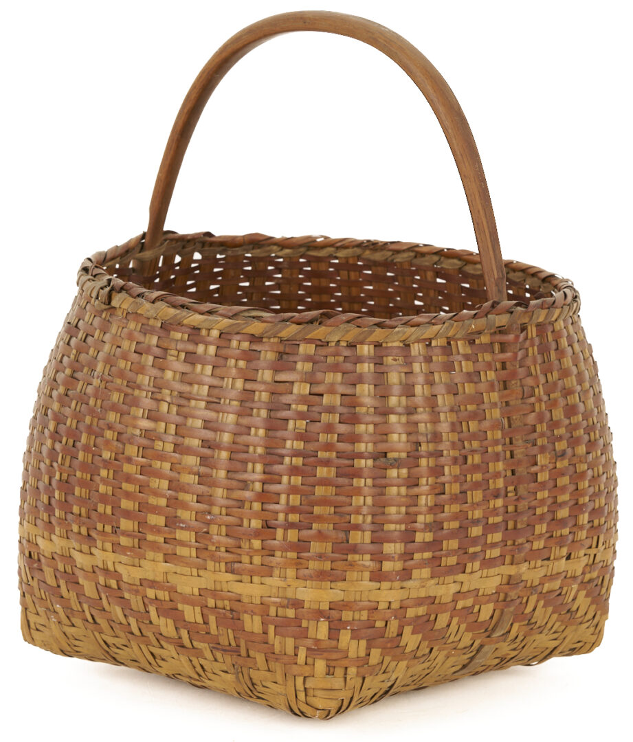 Lot 544: 2 Native American Cherokee Rivercane Baskets