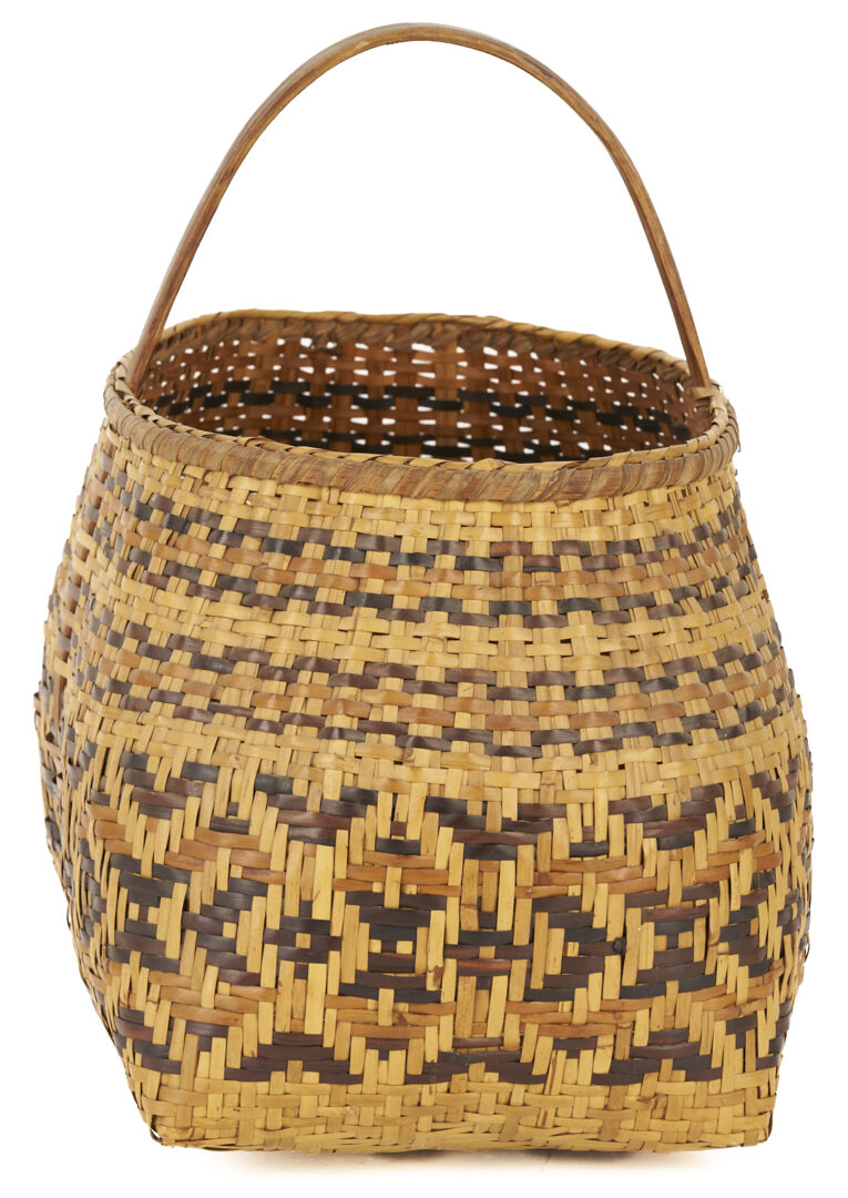 Lot 544: 2 Native American Cherokee Rivercane Baskets