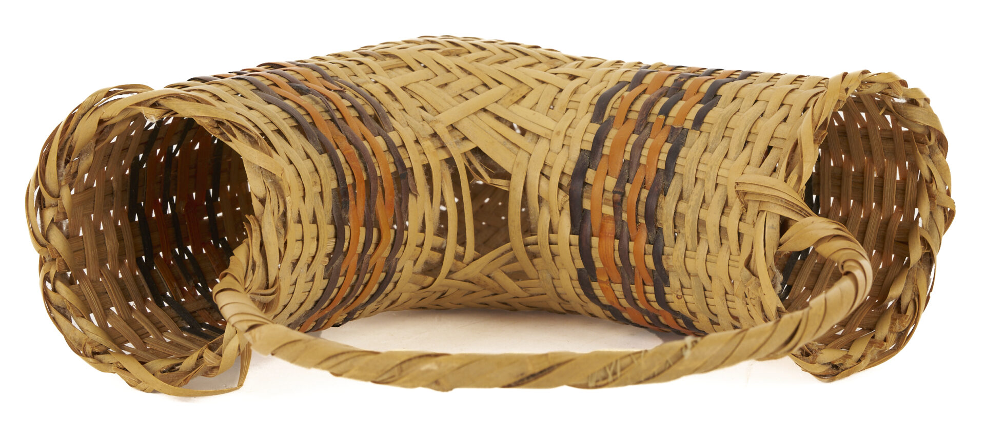 Lot 547: 3 Native American Rivercane Baskets, Cherokee & Cowshatta