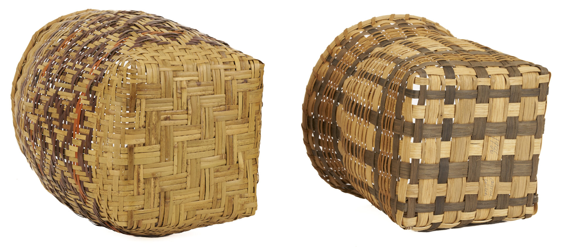 Lot 548: 11 Native American Cherokee Baskets, incl. Agnes Welch