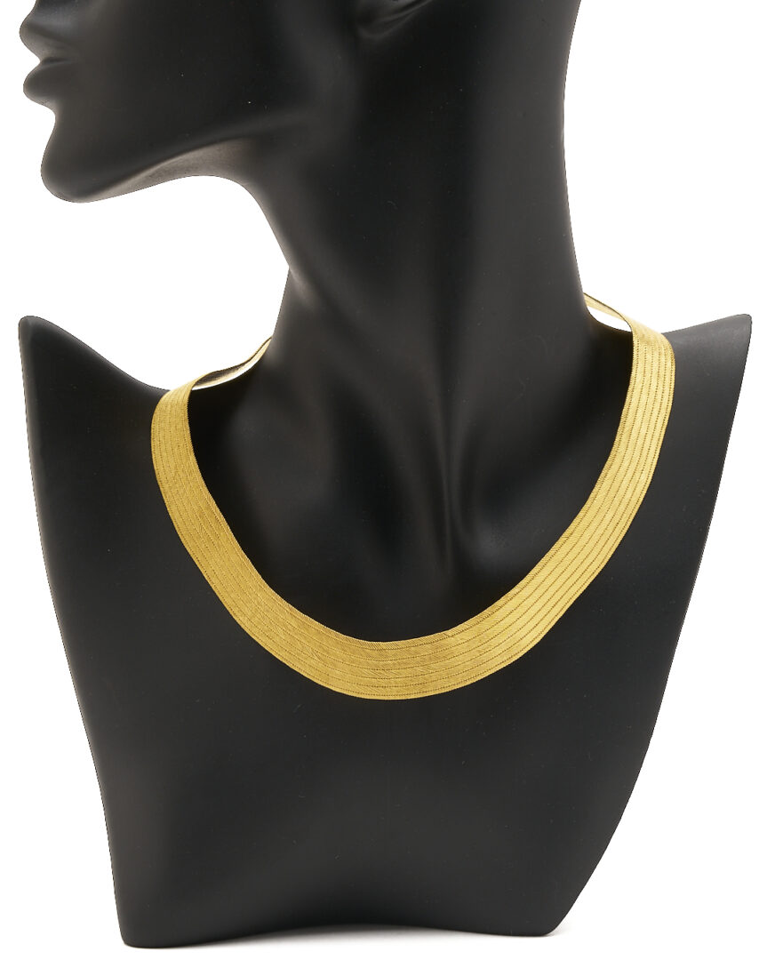 Lot 54: Lady's 22K Gold Semi Flexible Collar Style Necklace