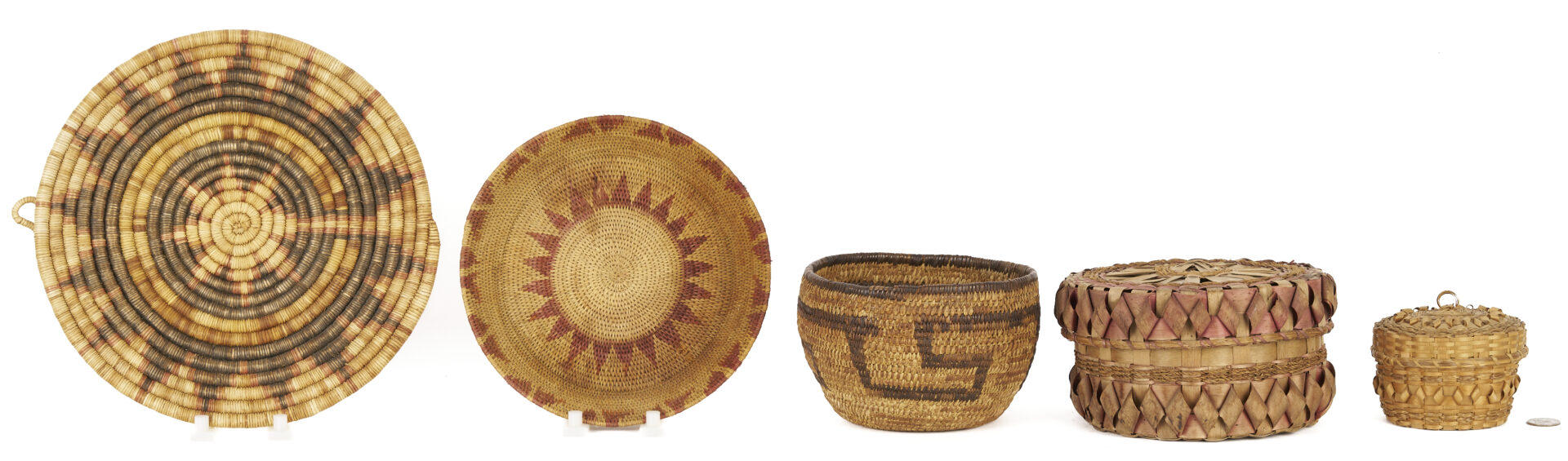 Lot 552: 5 Native American Baskets