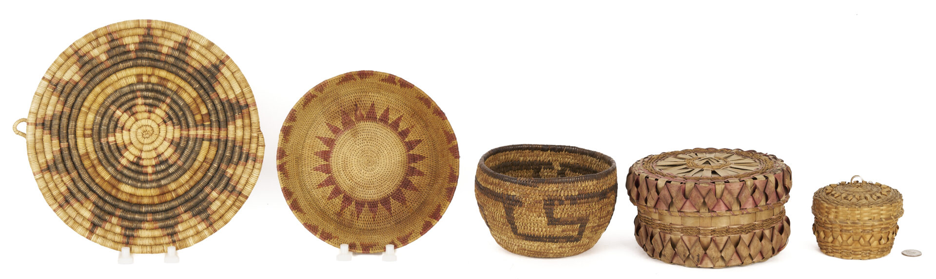 Lot 552: 5 Native American Baskets