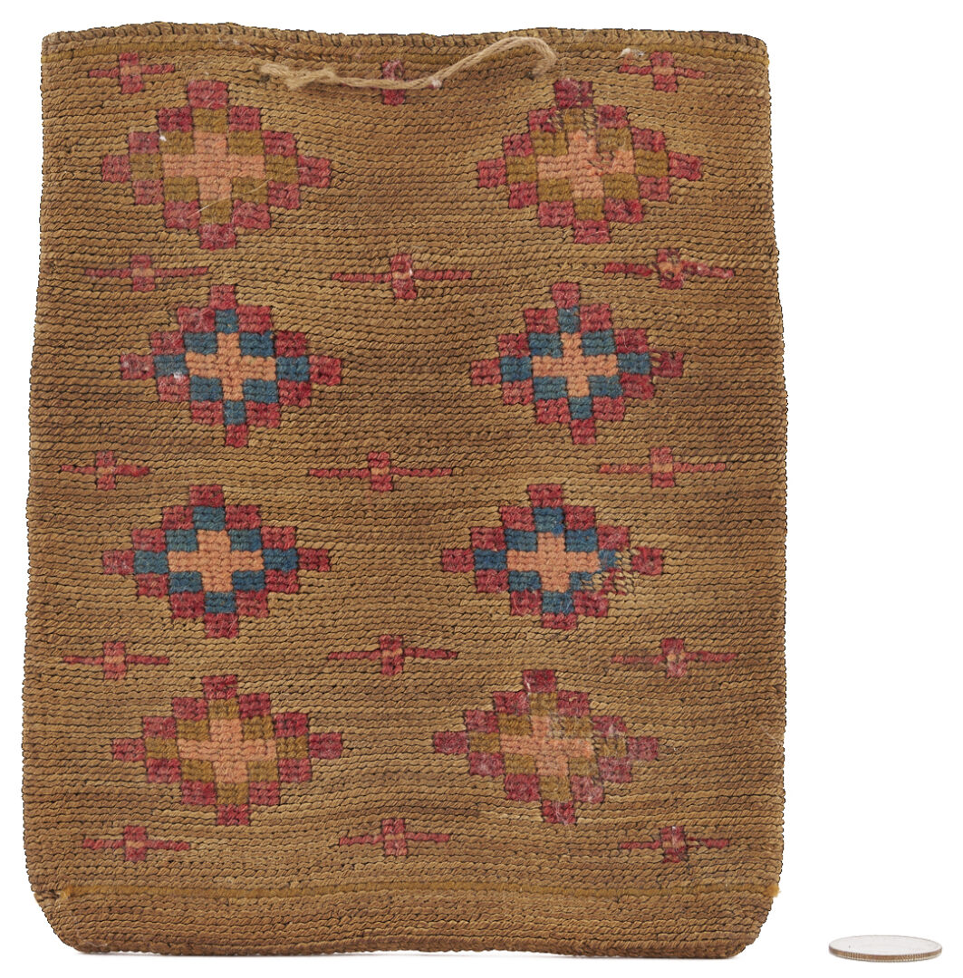 Lot 555: Native American Nez Perce Corn Husk Bag