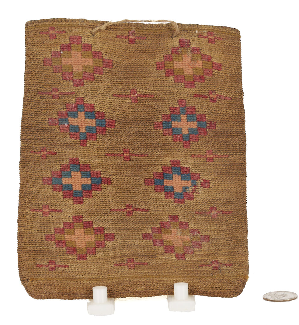 Lot 555: Native American Nez Perce Corn Husk Bag