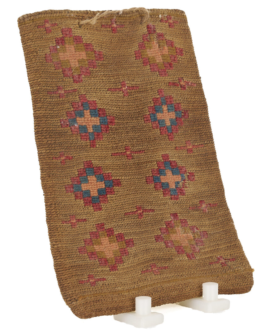 Lot 555: Native American Nez Perce Corn Husk Bag