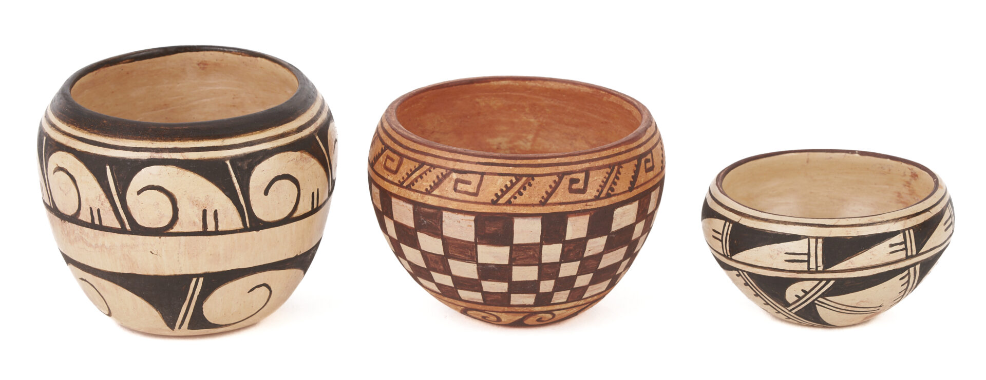 Lot 557: 6 Hopi Miniature Pottery Bowls by Delaine "Dee" Tootsie Chee