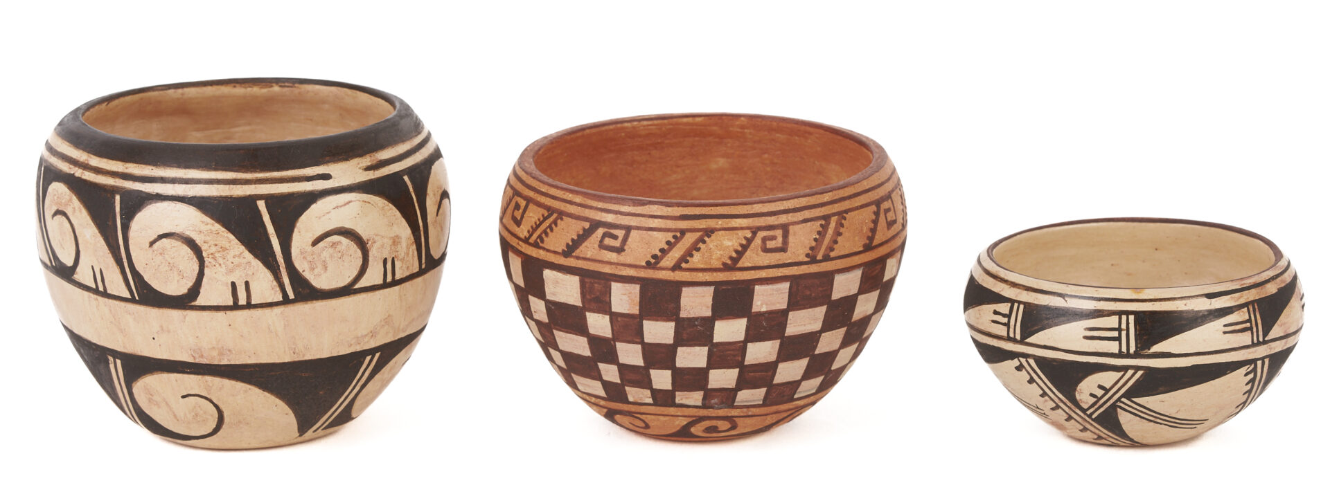 Lot 557: 6 Hopi Miniature Pottery Bowls by Delaine "Dee" Tootsie Chee