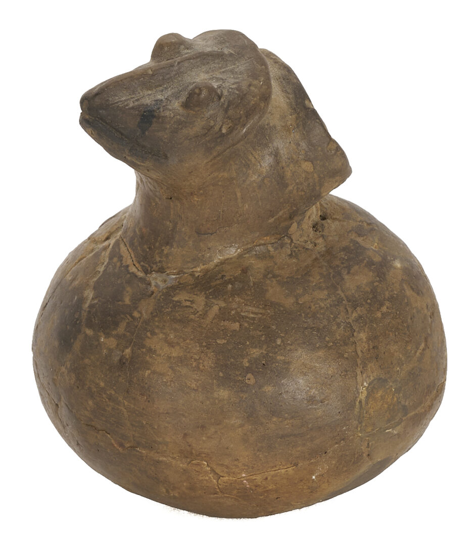 Lot 562: Mississippian Frog Effigy Vessel