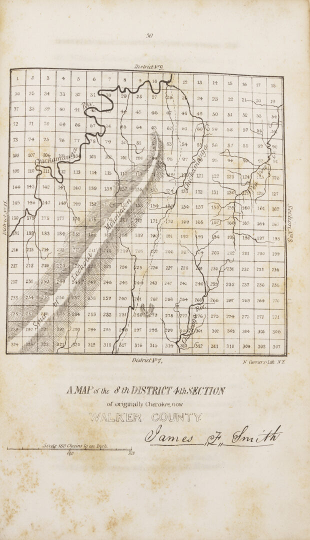 Lot 569: Cherokee Land Lottery Book, 1838