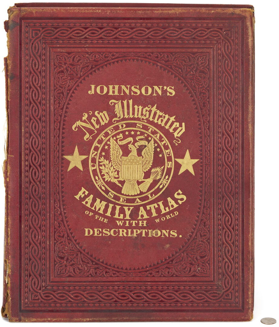 Lot 577: 1863 Johnson's New Illustrated Family Atlas with Descriptions