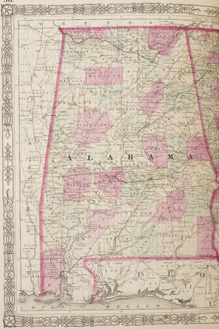 Lot 577: 1863 Johnson's New Illustrated Family Atlas with Descriptions