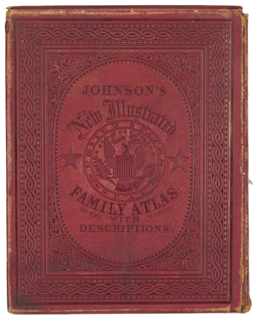 Lot 577: 1863 Johnson's New Illustrated Family Atlas with Descriptions