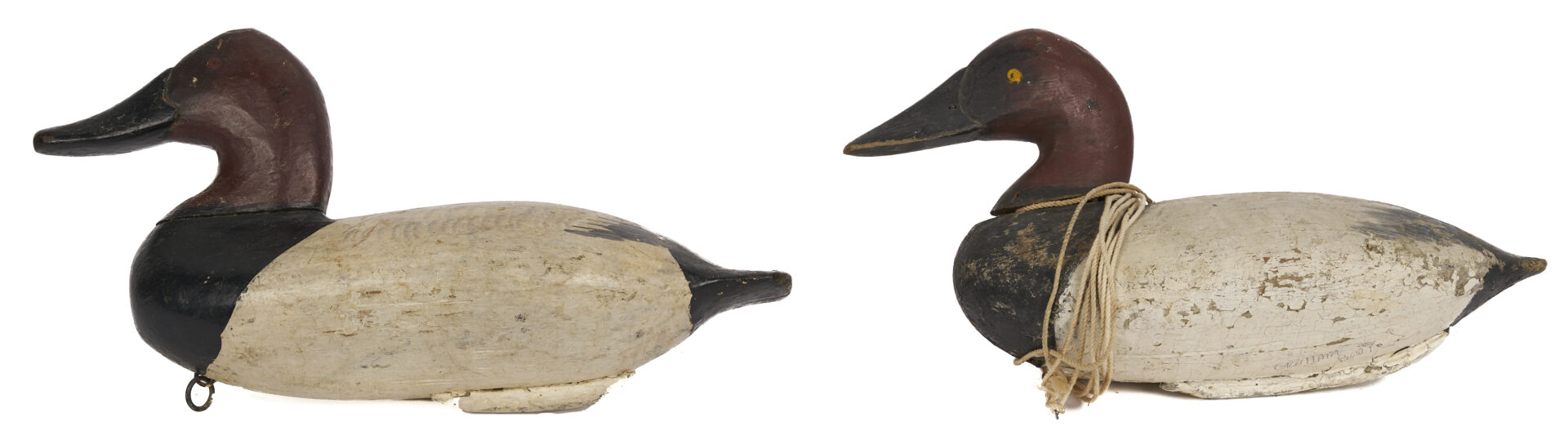 Lot 588: 3 MD Duck Decoys, incl. William "Snake" Heverin