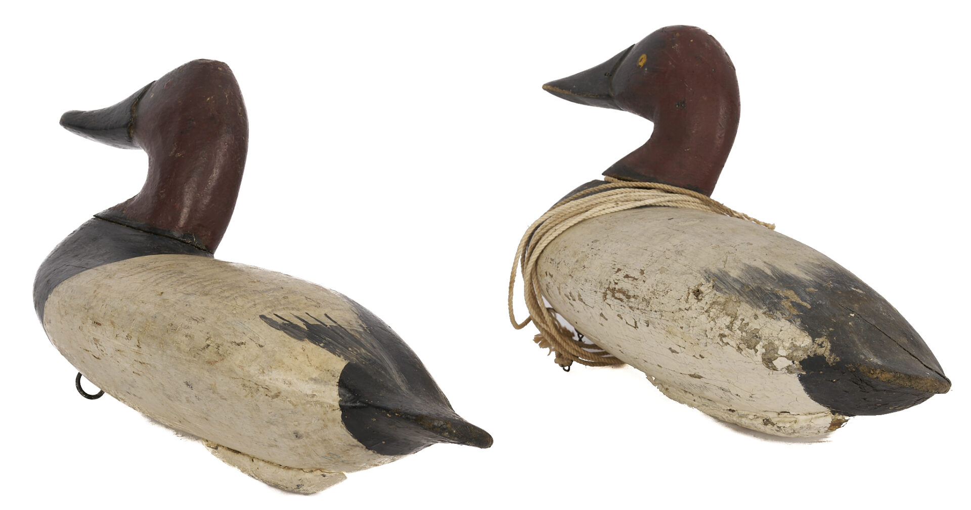 Lot 588: 3 MD Duck Decoys, incl. William "Snake" Heverin