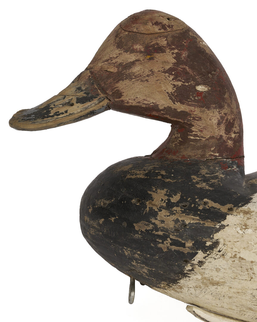 Lot 590: 2 Doug Jester Attributed Duck Decoys, incl. 1 Oversize