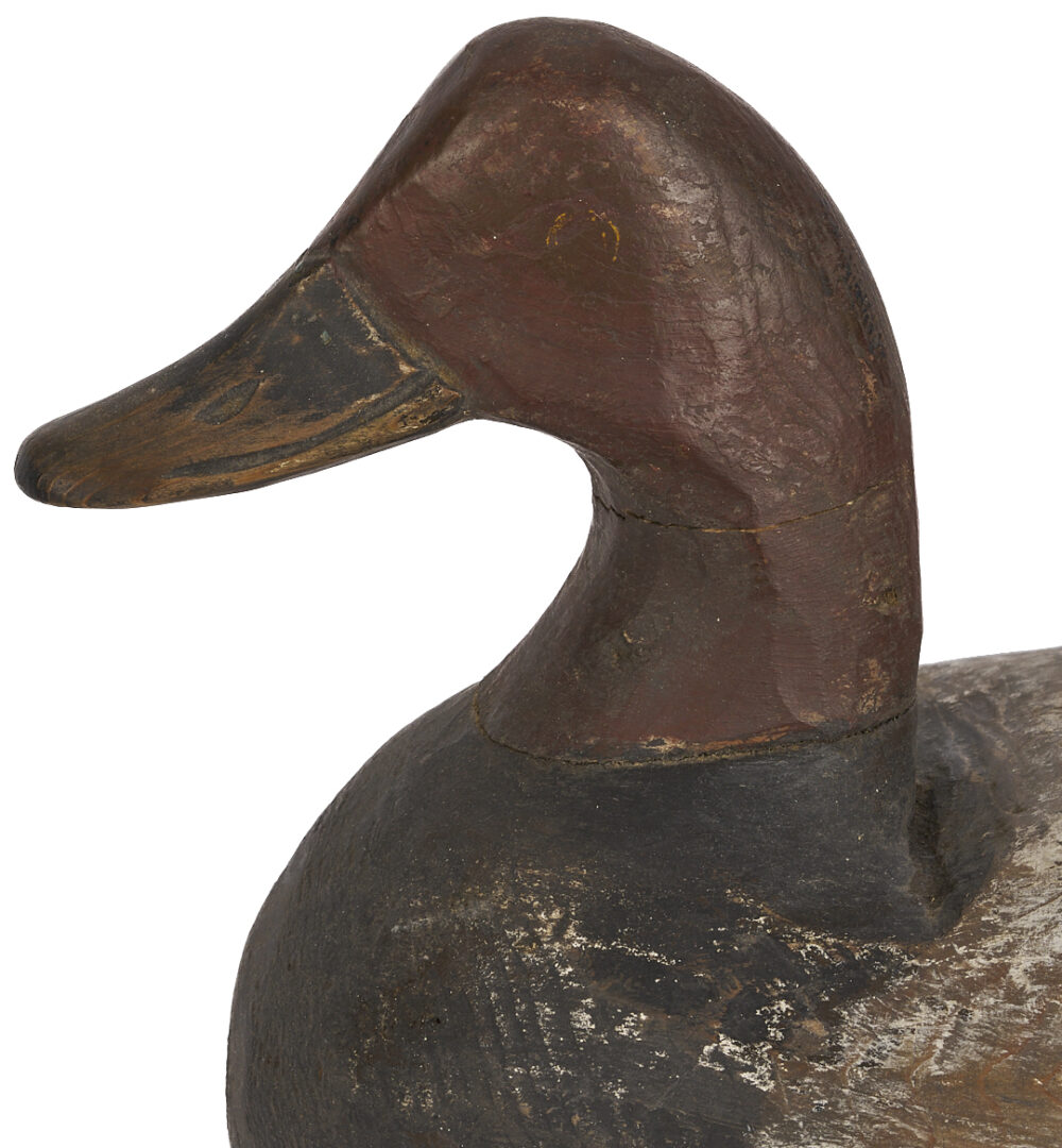 Lot 590: 2 Doug Jester Attributed Duck Decoys, incl. 1 Oversize