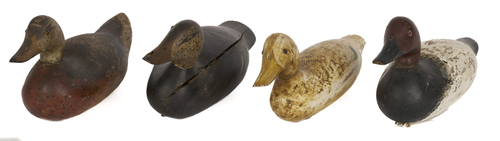 Lot 592: 4 Mason Factory Duck Decoys