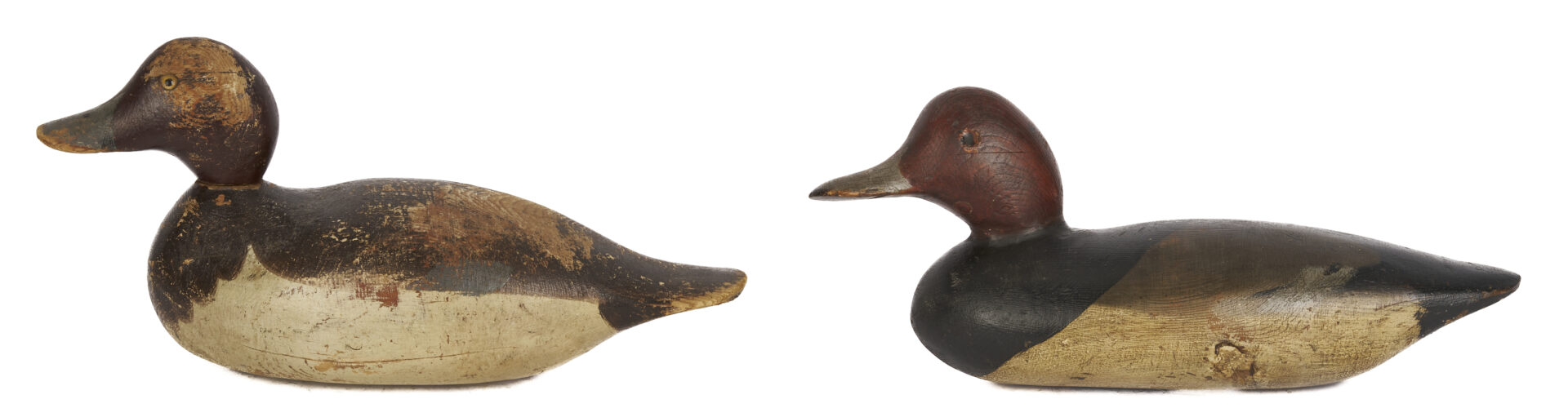 Lot 594: 4 Mason Factory Decoys, incl. Mallard & Redhead