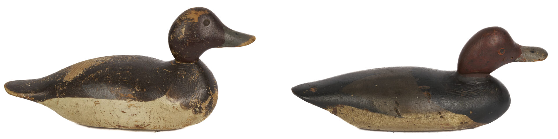 Lot 594: 4 Mason Factory Decoys, incl. Mallard & Redhead