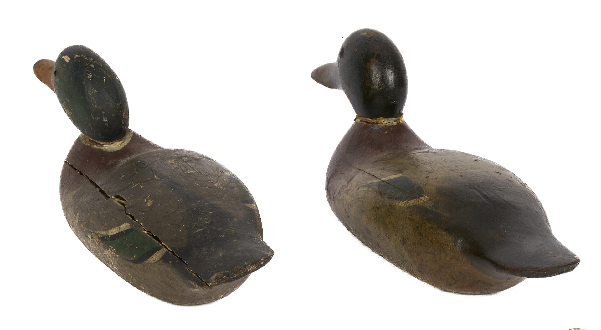 Lot 594: 4 Mason Factory Decoys, incl. Mallard & Redhead