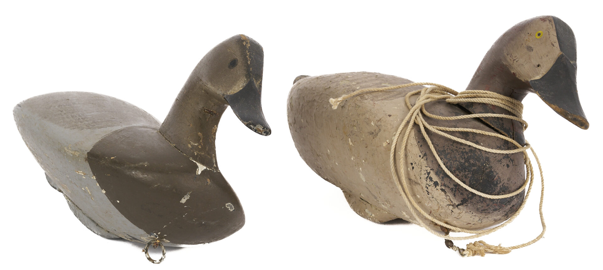 Lot 596: 3 Cheasapeake Bay Duck Decoys, attrib. Holly Family