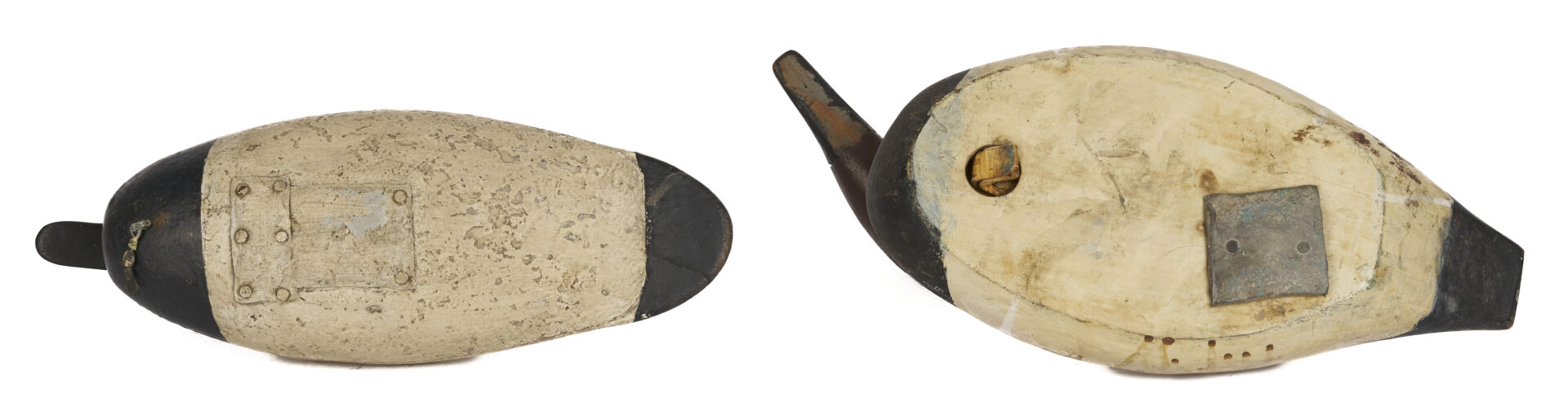 Lot 599: 2 Canvasback Drake Decoys, incl. Oversized