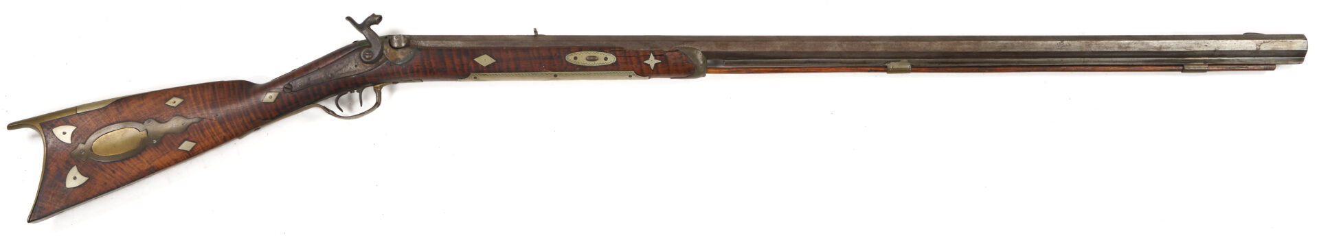 Lot 603: 19th Century Percussion Long Rifle