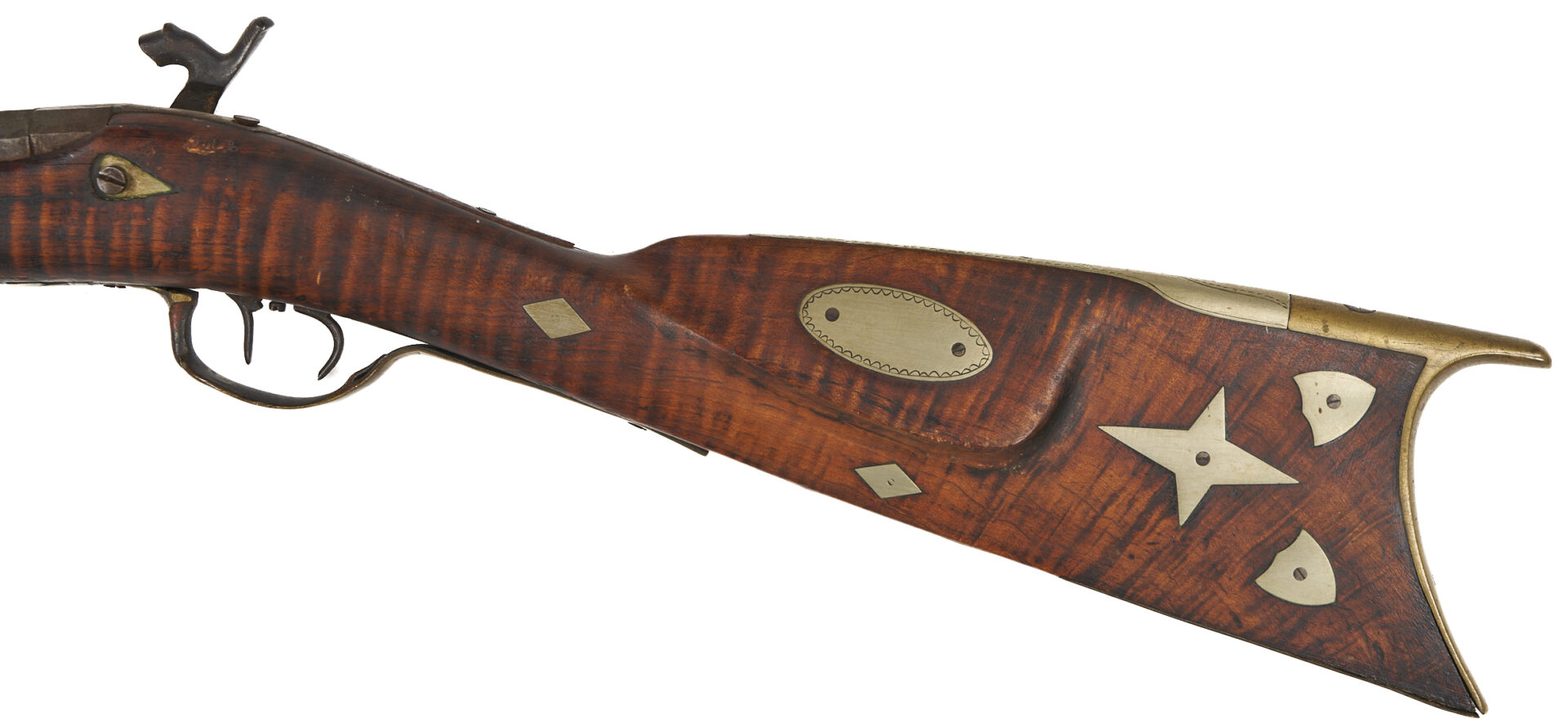 Lot 603: 19th Century Percussion Long Rifle