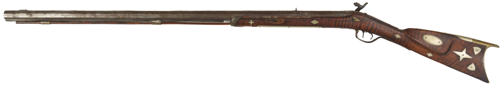 Lot 603: 19th Century Percussion Long Rifle