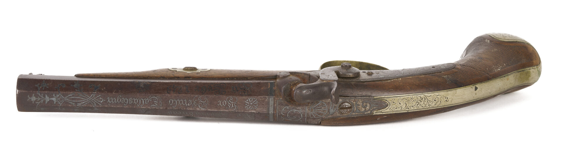 Lot 604: Mid 19th Century Spanish Percussion Pistol