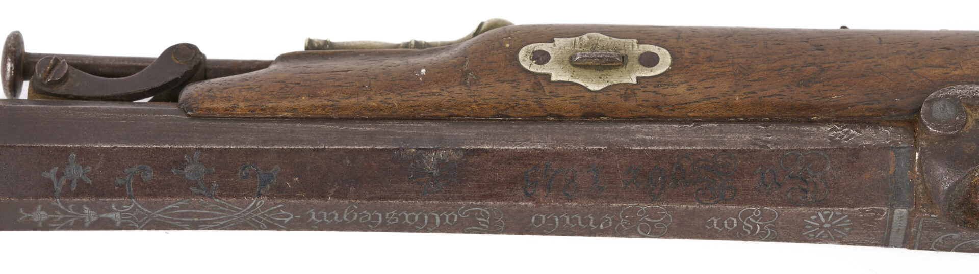 Lot 604: Mid 19th Century Spanish Percussion Pistol