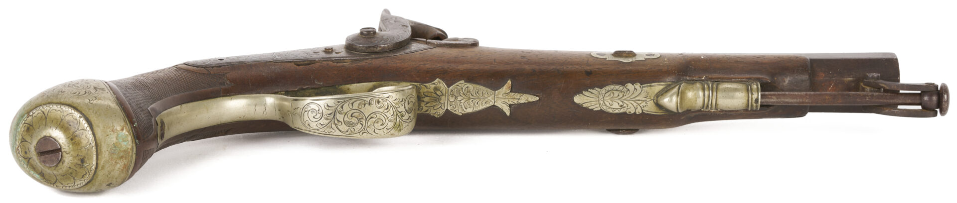 Lot 604: Mid 19th Century Spanish Percussion Pistol