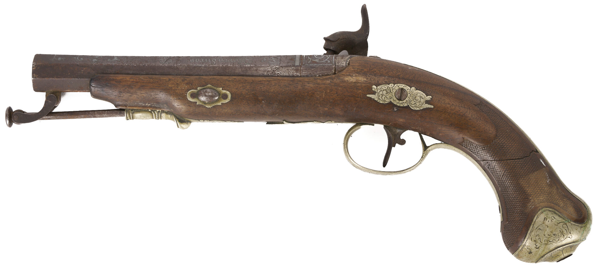 Lot 604: Mid 19th Century Spanish Percussion Pistol