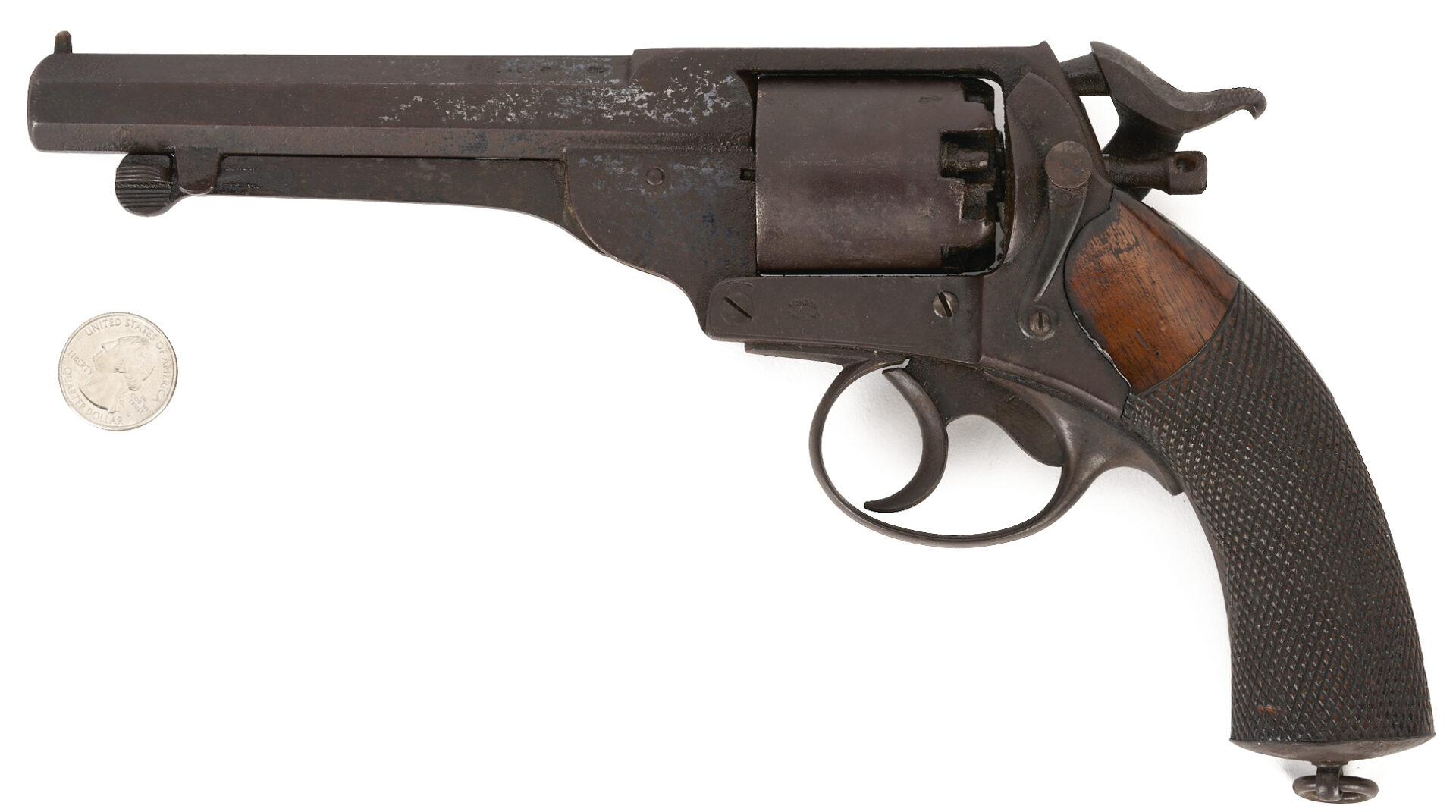 Lot 605: Kerr’s Patent Revolver, SN 9401, Confederate Civil War