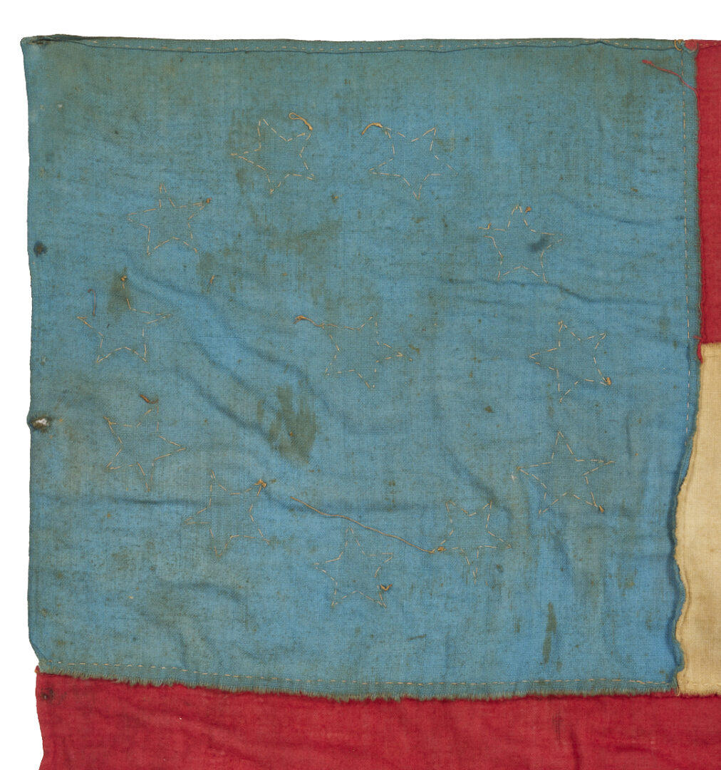 Lot 607: 1861 Civil War Personal Flag