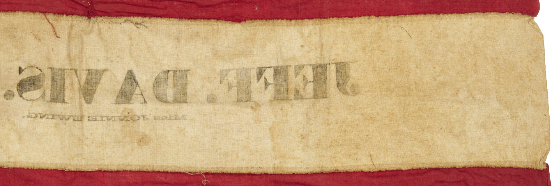 Lot 607: 1861 Civil War Personal Flag