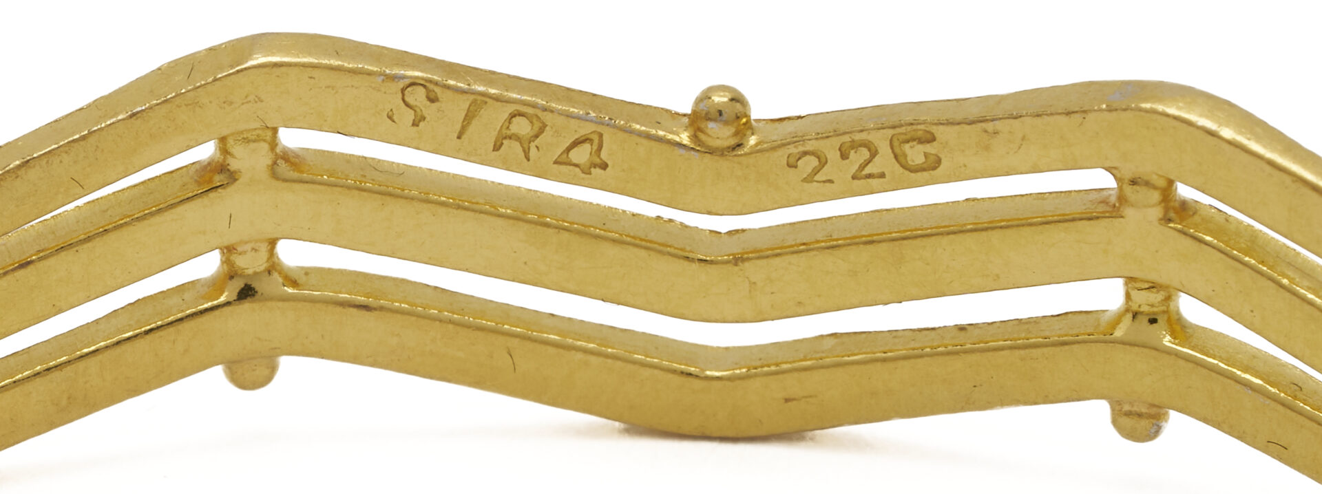 Lot 60: Pair of 22K Yellow Gold Bangle Bracelets