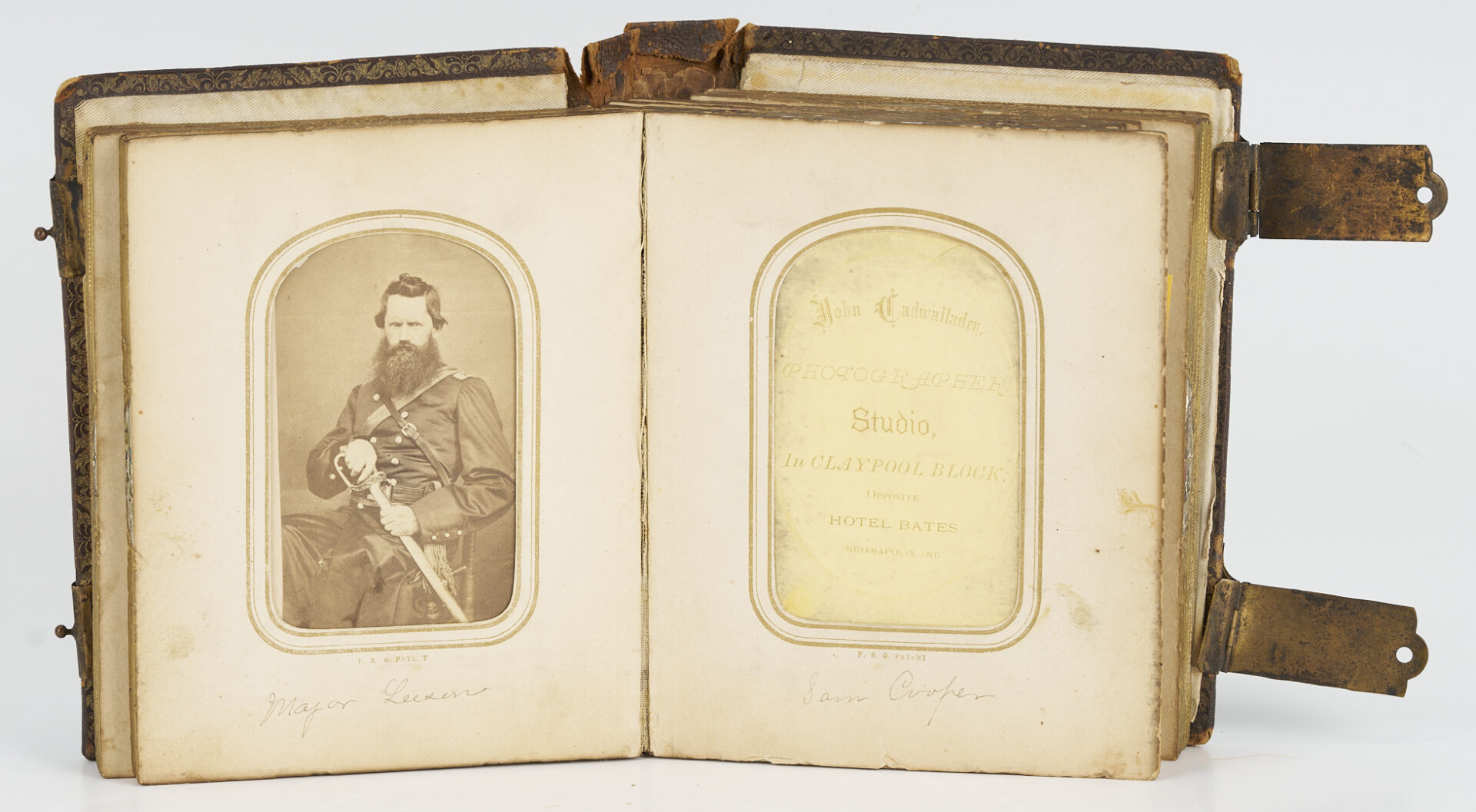 Lot 611: CDV Album, Indiana & Civil War