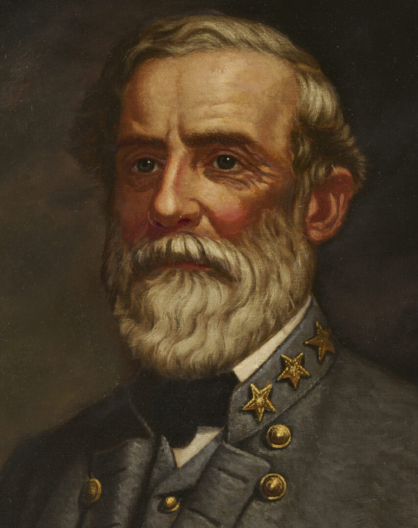 Lot 612: Portrait of General Robert E. Lee Signed J.K. Harley 1871