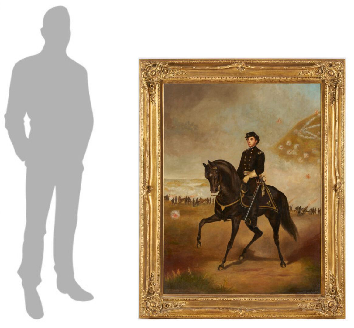 Lot 614: Equestrian Portrait of Gen. John Howard Kitching